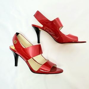 Michael Kors / Strappy Sandal Heels / Red